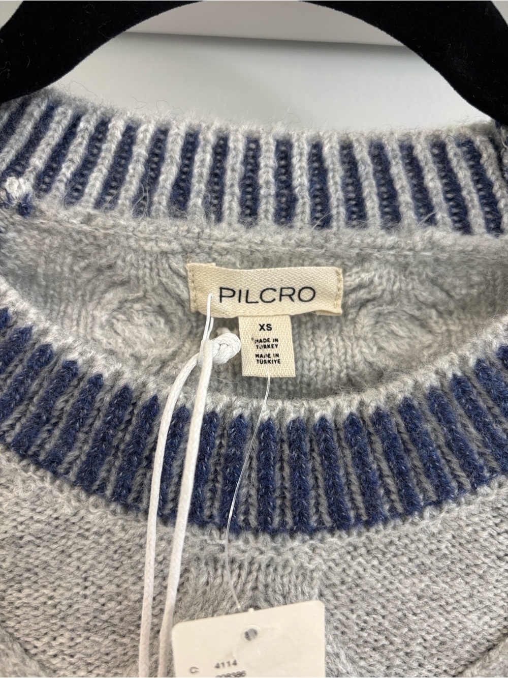 NWT Anthropologie Pilcro Cable-Knit Embroidered Cozy Home Sweater - Picture 6 of 8